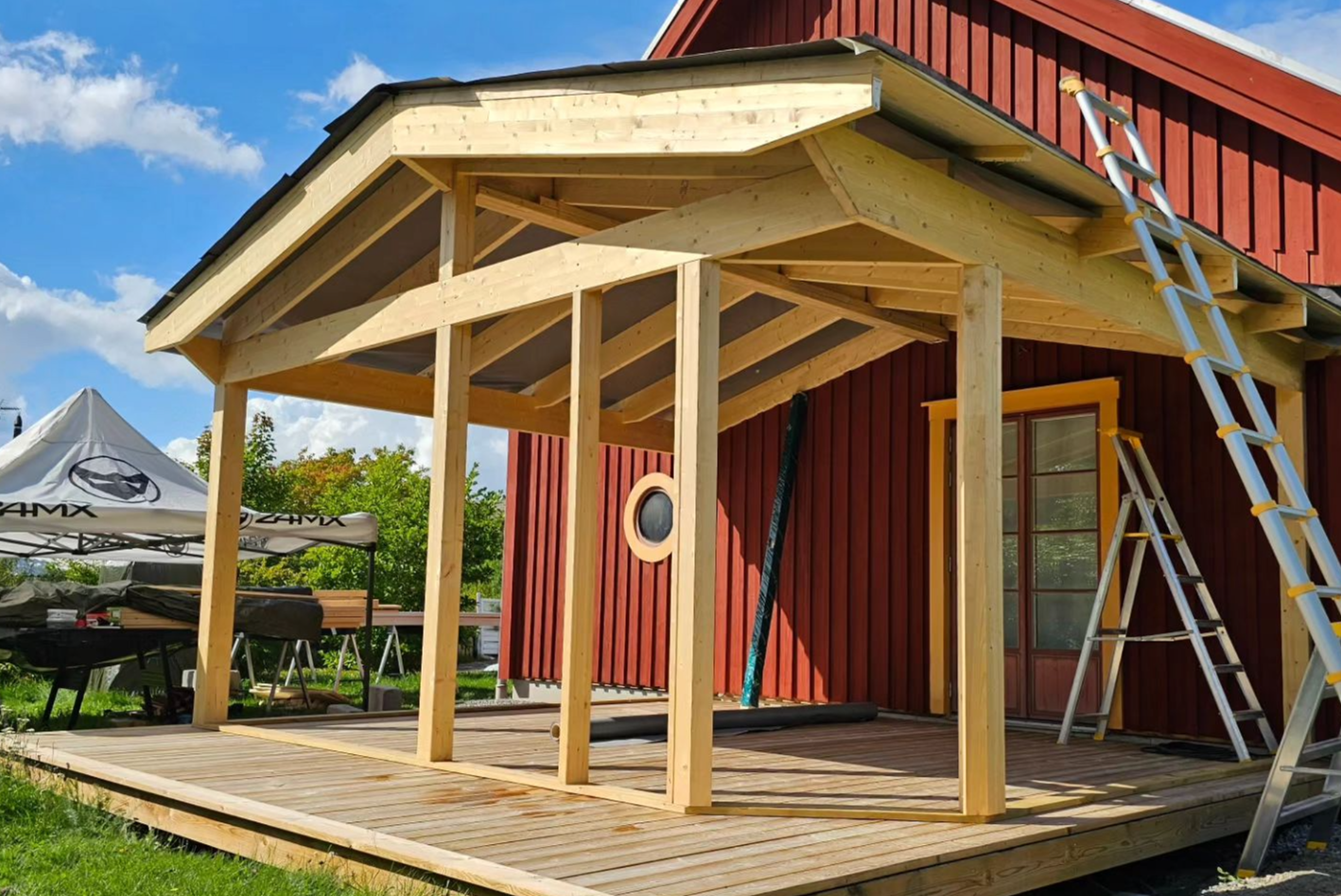 Hus med uterum