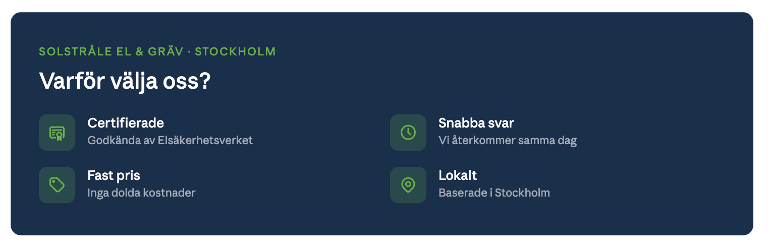 certifierad elektriker uppsala