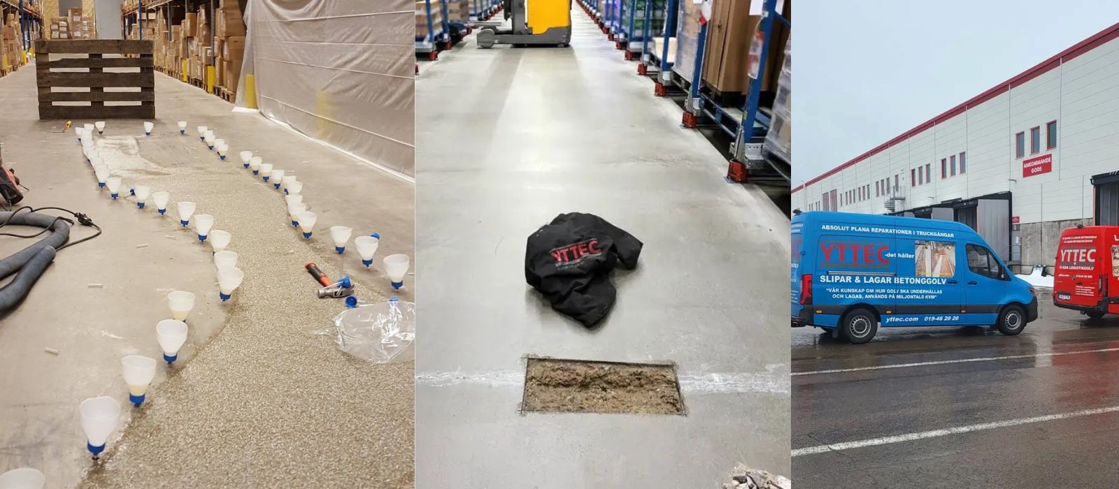 jobba med betonggolv